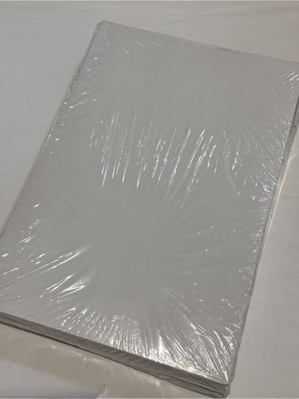 Hallmark White Textured Gift Boxes with Red Label - 10 Count
